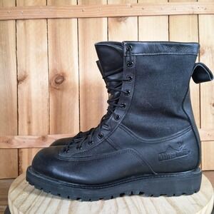 Matterhorn Combat Boots Mens 8.5 W Black Leather Insulated Vibram Military Lined